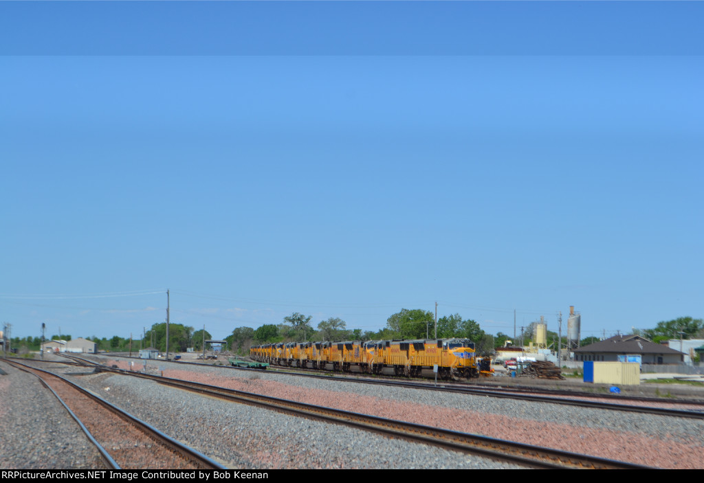 UP Locomotives in storage